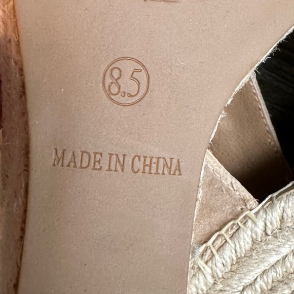 Steve  Madden Uri Espadrille Wedges 8.5 neutral - Picture 8 of 8